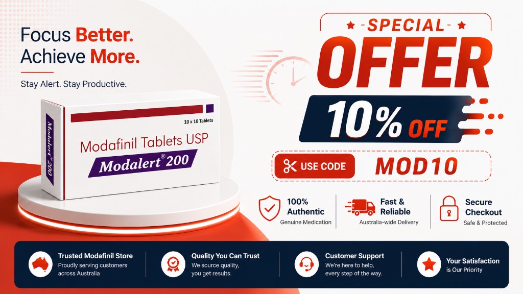Modalert 200mg - Modafinil 200mg — special offer, 10% off with code MOD10, Australia-wide delivery